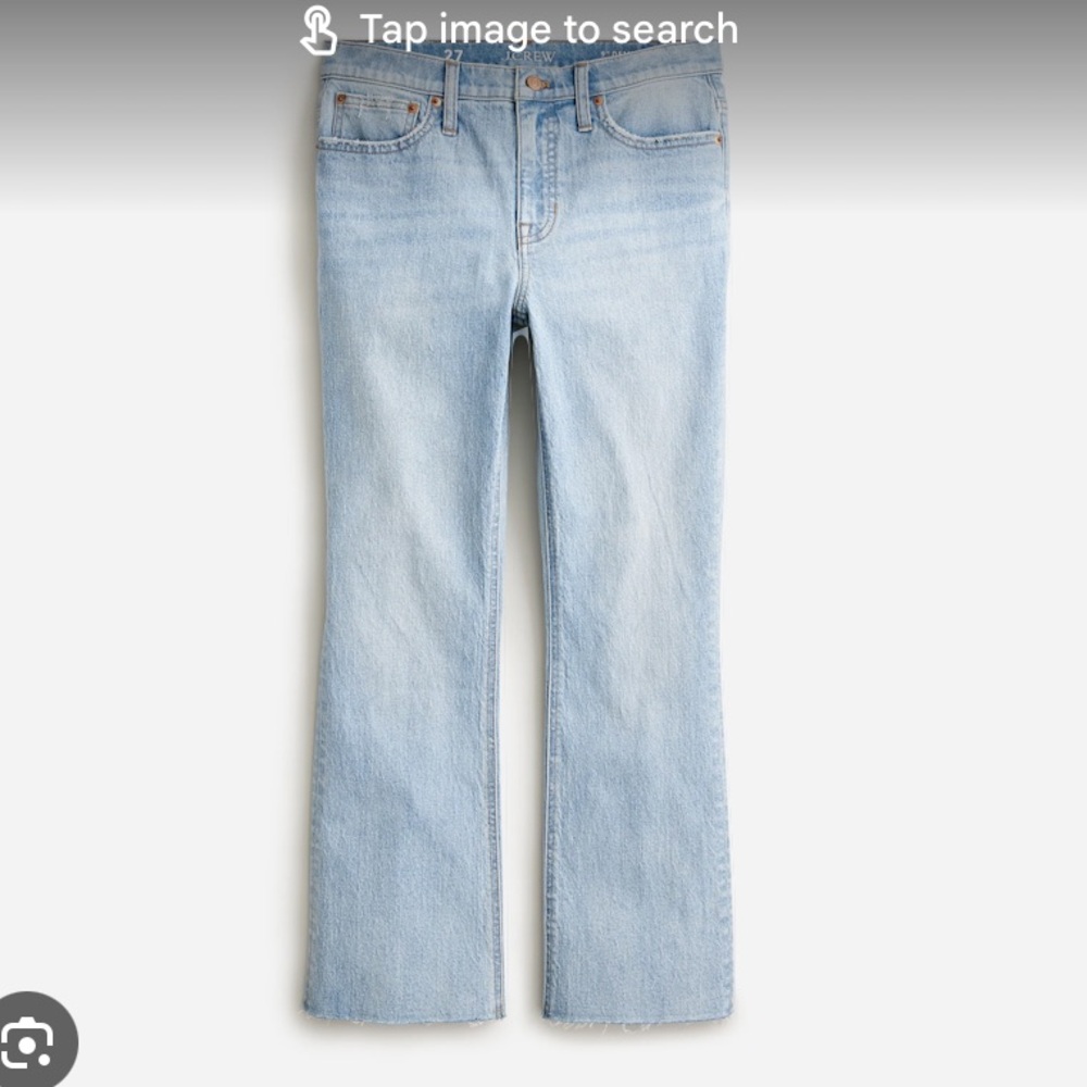 J.crew demi-boot crop jean in light wash (tall)